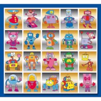 Beloningsstickertjes | Robotjes | Serie 18