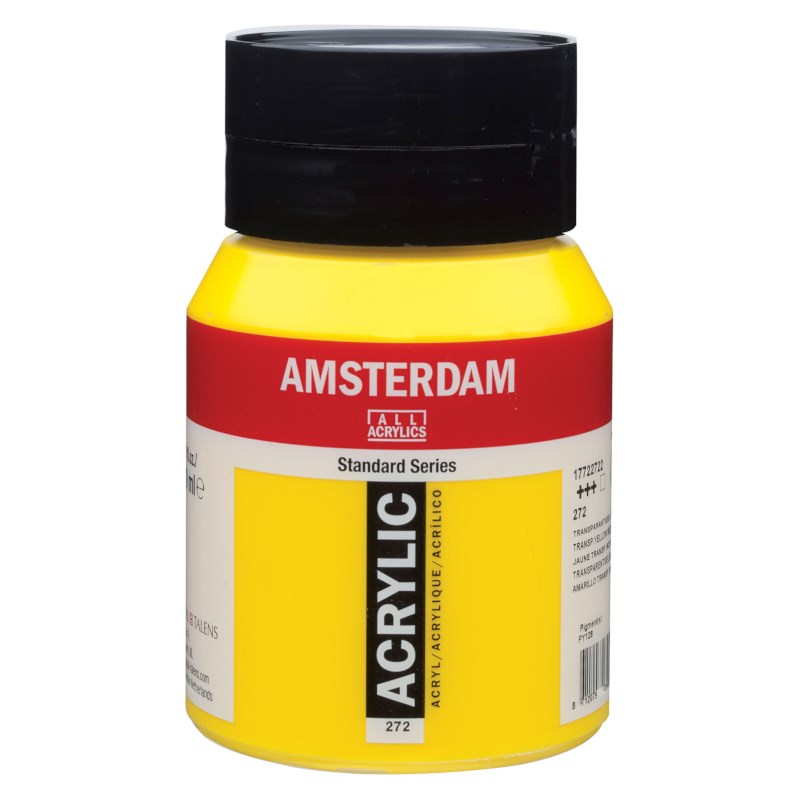 Acrylverf | Amsterdam standard |  Transparantgeel middel 272 | 500 ml