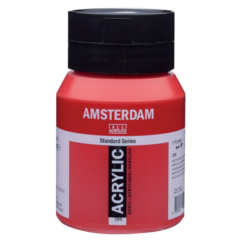 Acrylverf | Amsterdam standard | Naftolrood donker 399 | 500 ml