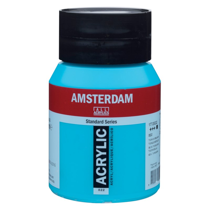 Acrylverf | Amsterdam standard |  Turkooisblauw 522 | 500 ml