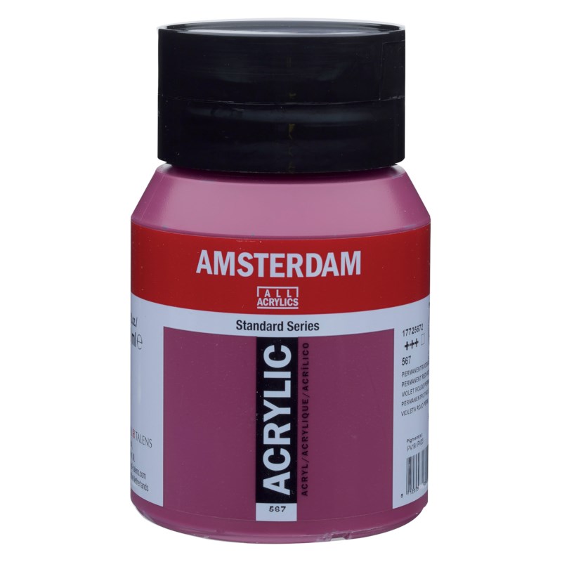 Acrylverf | Amsterdam standard | Permanentroodviolet 567 | 500 ml