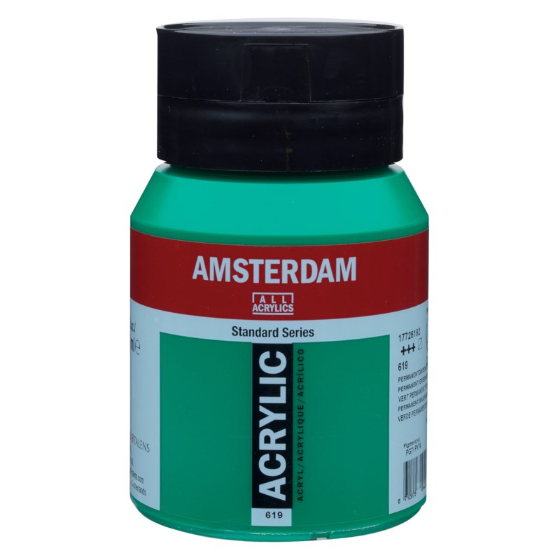 Acrylverf | Amsterdam standard | Permanentgroen donker 619 | 500 ml