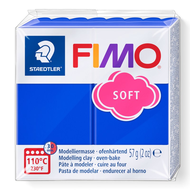 Boetseerklei | Fimo soft | Helderblauw | 57 gram 