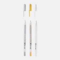 Gelly roll gelpen | Sakura | Goud-zilver-wit | 3 stuks