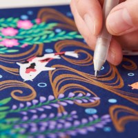 Gelly roll gelpen | Sakura | Goud-zilver-wit | 3 stuks