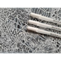 Gelly roll gelpen | Sakura | Goud-zilver-wit | 3 stuks