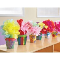 Bloempotten | Papier-maché | 10 x 8 cm | 12 stuks 