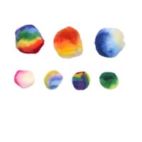 Pompons | Regenboog | Assorti | 2,5-4 cm | 180 stuks