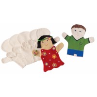 Handpop | Katoen | 23,5 cm | 12 stuks