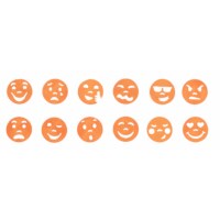 Emotie stempels | 12 stuks