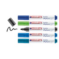 Textielstift | Edding | Cool | 4500 | 5 stuks