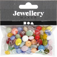 Glazen kralen | 6-13 mm | Assorti | 60 gram