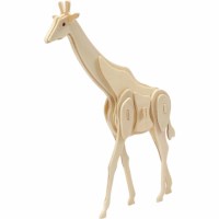 Bouwpakket 3D | Giraffe | Triplex | 20 x 4,2 x 25 cm 
