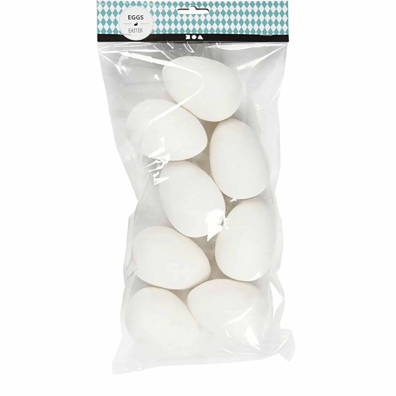 Eieren | Wit | 5.5 cm | 8 stuks