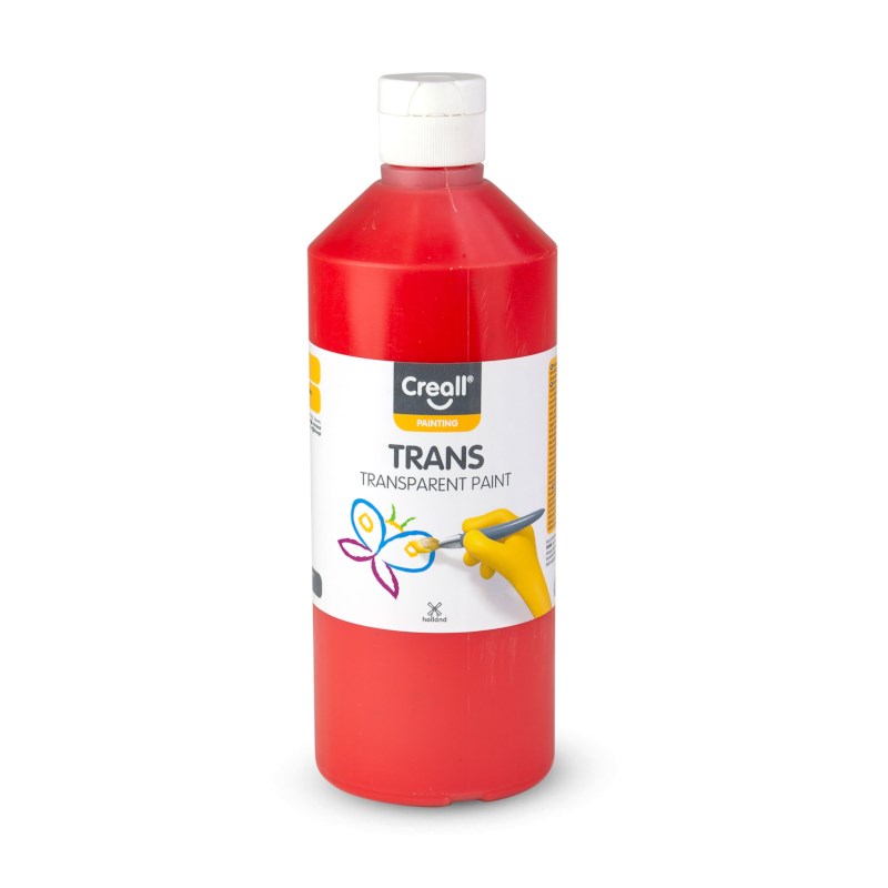 Transparante verf | Creall | Rood | 500 ml 