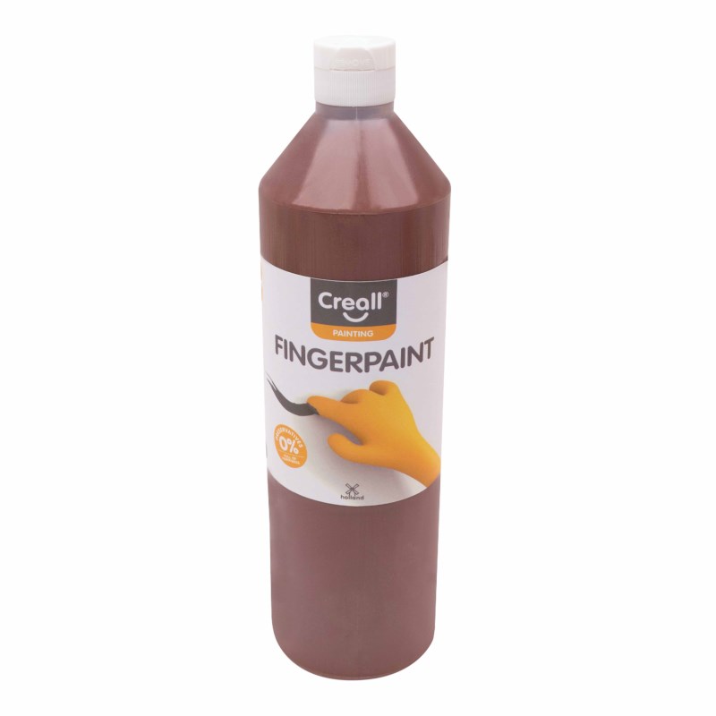 Vingerverf | Creall Happy ingredients | 750 ml | Bruin