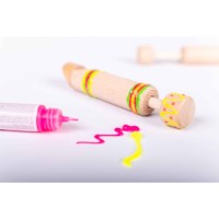 Houten fluit | Blank beukenhout | 12 stuks