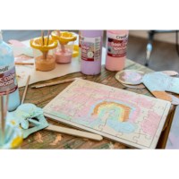 Houten puzzel | Blanco | 28 x 20.5 cm | 6 stuks