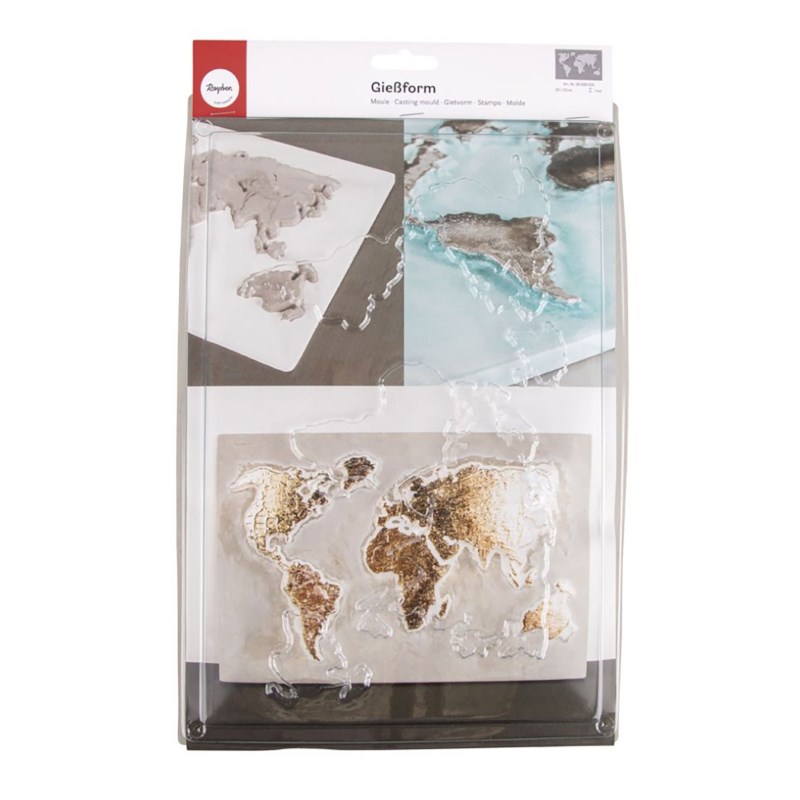 Gietvorm | Rayher | Wereldkaart