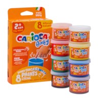 Vingerverf | Carioca Baby | Assorti | 8 x 50 gram