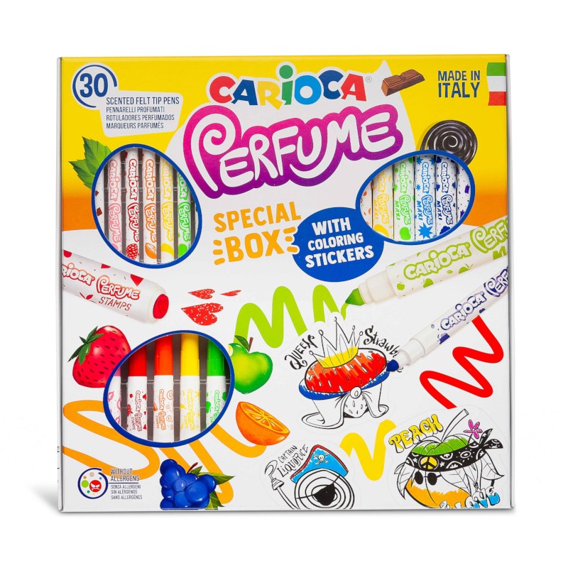 Geur viltstiften | Carioca | Basisset 30 stuks