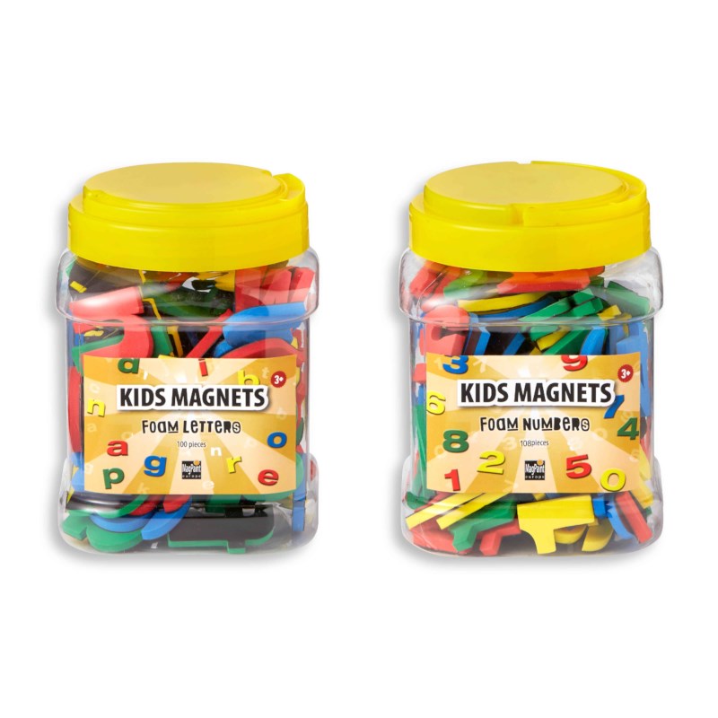 Magneet cijfers | MagPaint | Basis kleuren | 108 stuks