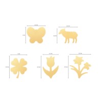 Figuurpons | Set Lente | 5 stuks