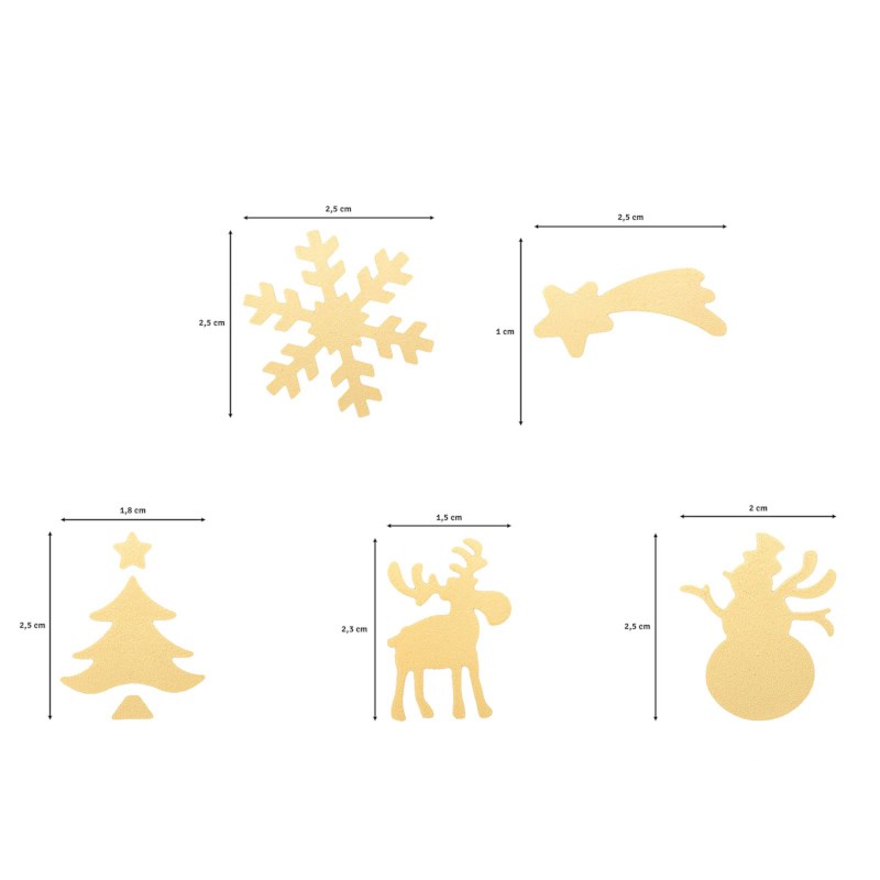 Figuurpons | Set Winter | 5 stuks