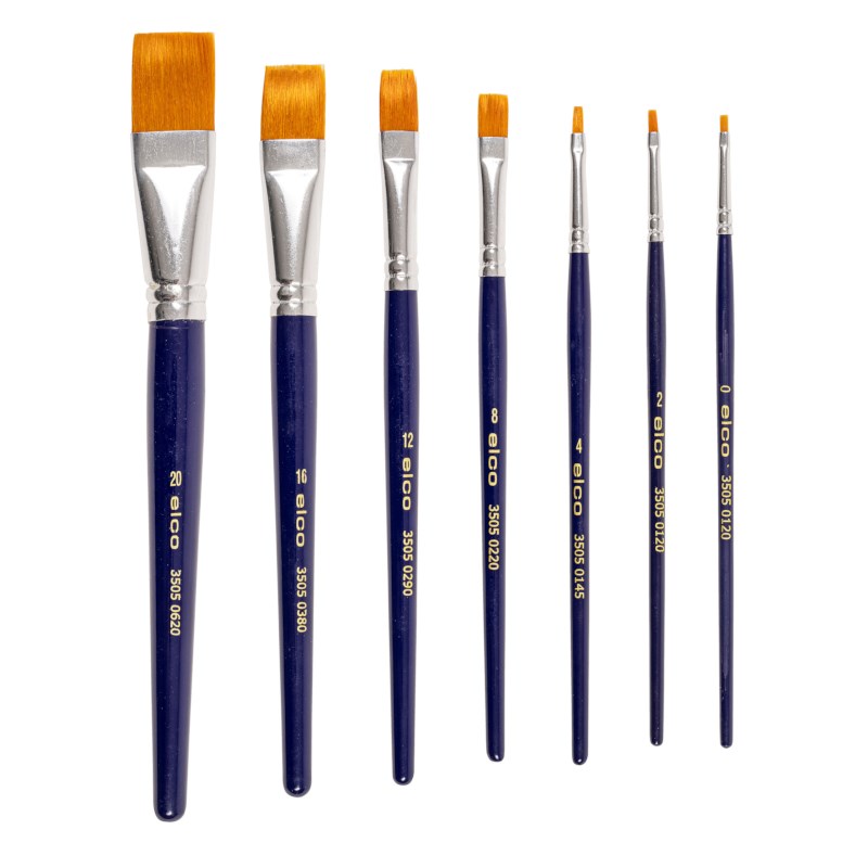 Penselen | Plat | Elco | 7 stuks