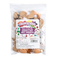 Foam | Handjes en voetjes | Huidskleuren | Zelfklevend | 200 stuks