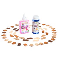 Foam | Handjes en voetjes | Huidskleuren | Zelfklevend | 200 stuks