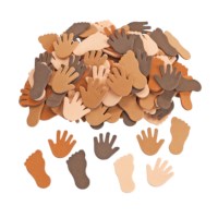 Foam | Handjes en voetjes | Huidskleuren | Zelfklevend | 200 stuks