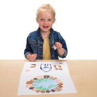 Foam | Handjes en voetjes | Huidskleuren | Zelfklevend | 200 stuks