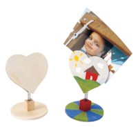 Houten hart | Beweegbaar | 12,5 x 7.5 cm | 12 stuks