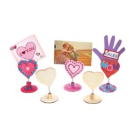 Houten hart | Beweegbaar | 12,5 x 7.5 cm | 12 stuks