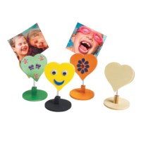 Houten hart | Beweegbaar | 12,5 x 7.5 cm | 12 stuks