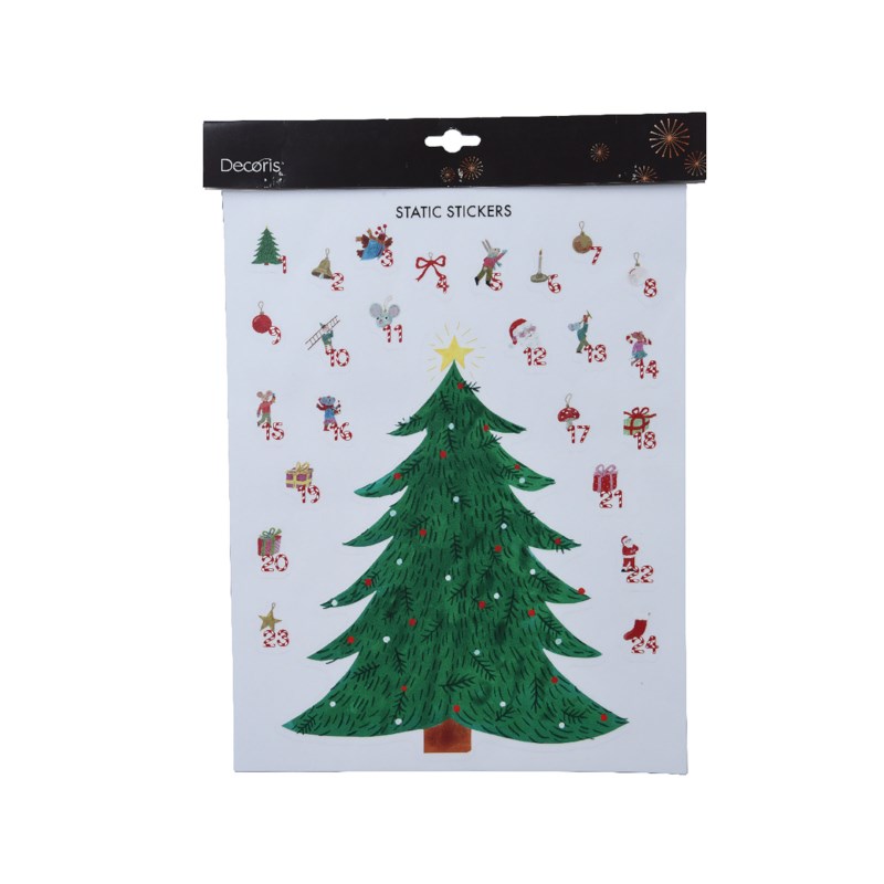 Kerstboom sticker | Advent | 27 x 34.5 cm