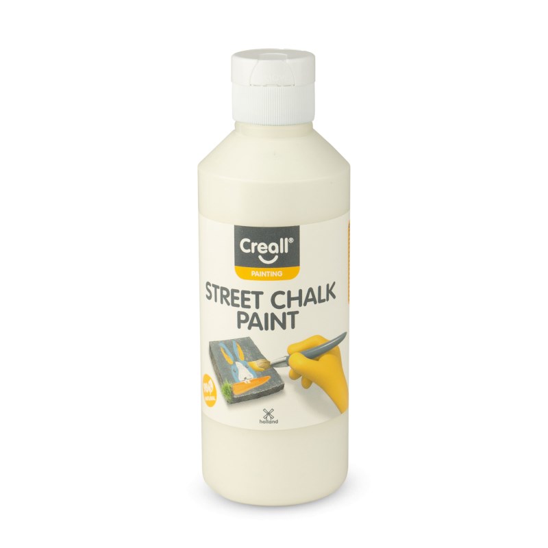 Stoepkrijtverf | Creall street paint | Wit | 250 ml