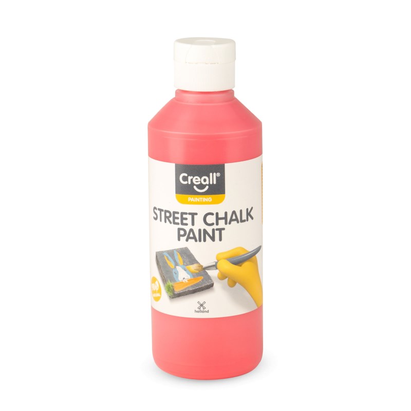Stoepkrijtverf | Creall street paint | Rood | 250 ml