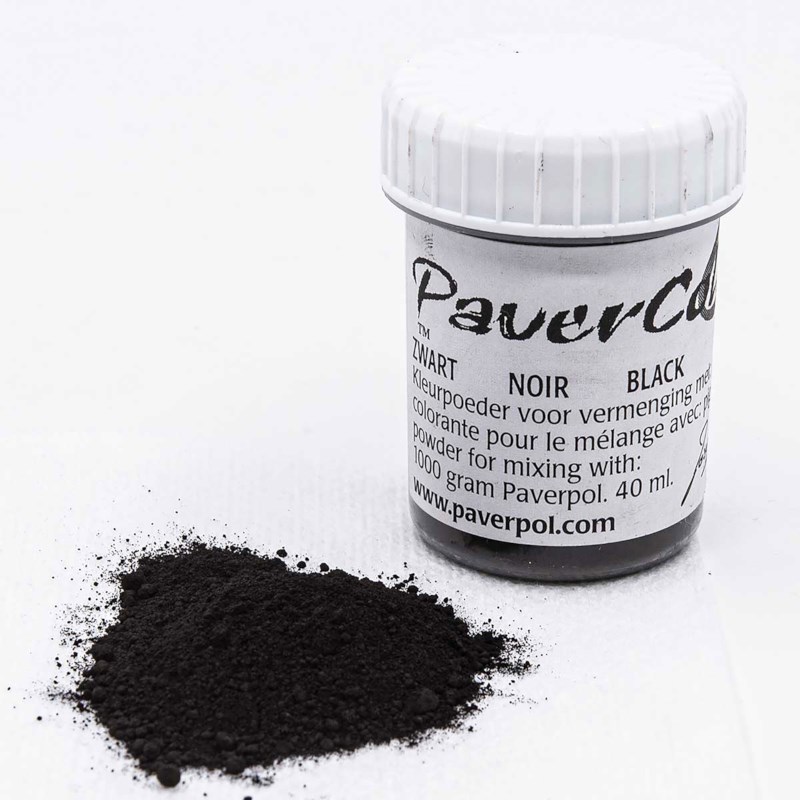 Textielverharder pigment | Paverpol | Zwart | 40 ml