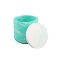 Siliconen gietvorm | Jesmonite | Pot met deksel glad | 8 x 7.7 cm