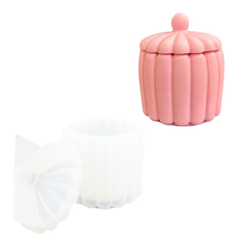 Siliconen gietvorm | Jesmonite | Doosje met deksel | 10.4 x 9.1 cm