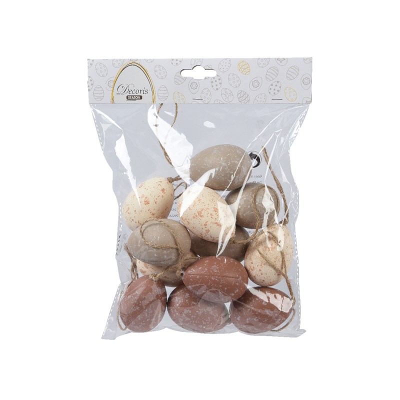 Eieren | Tempex | Naturel | 6 cm | 6 stuks   