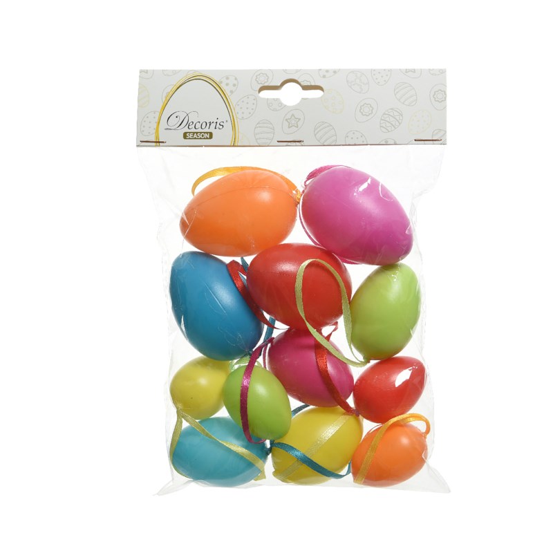 Eieren | Plastic | Assorti | 4-6 cm | 12 stuks   