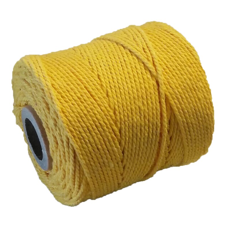 Katoen garen | Ledent | 1 mm | 60 meter |  Geel