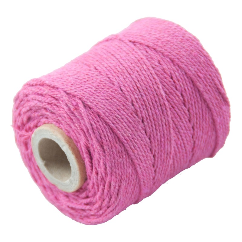 Katoen garen | Ledent | 1 mm | 60 meter |  Donkerroze