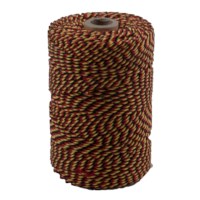 Touw katoen | Ledent | 150 meter | Geel/Rood/Zwart