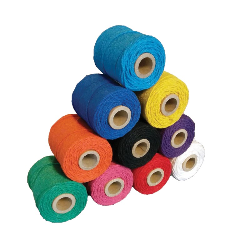 Katoen garen | Ledent | 1 mm | 60 meter  | Assortiment | 10 stuks