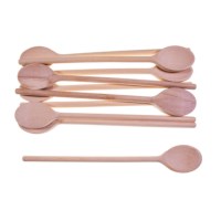 Houten lepel | 32 cm | 10 stuks