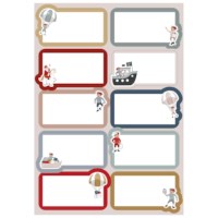 Cadeau etiketten | Haza | Sint en Piet | 3 vel